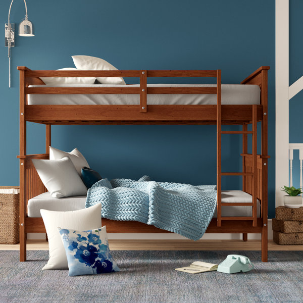 Harriet Bee Catharine Full Over Full Solid Wood Standard Bunk Bed by